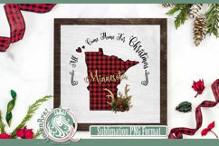 Minnesota Plaid Christmas State Sublimation Product Image 4