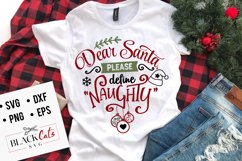 Dear Santa, please define Naughty SVG Product Image 1