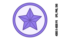 Colored Star Icon Product Image 1