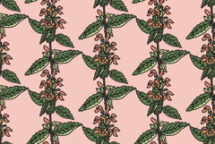 Botanical seamless pattern with small flowers on branches Product Image 1