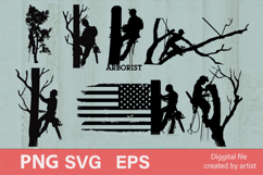 tree sawyer svg, arborist print svg, bundle file Product Image 1