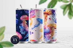 Magical Jellyfish Seamless Pattern, Fantasy Jelly paper Product Image 2