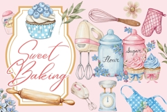 Watercolor Baking Clipart Product Image 1