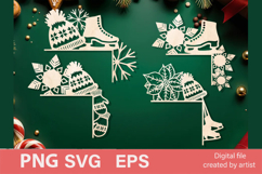 Christmas door corners SVG, door corners, Christmas svg Product Image 1