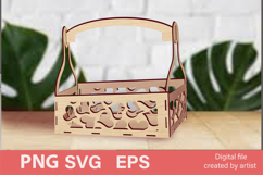 Decorative box EPS SVG PNG, boho flower box EPS SVG PNG, Product Image 1
