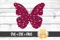 Distressed Butterfly - Animal SVG PNG DXF Cut Files Product Image 2