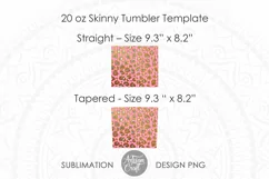 Leopard print glitter tumbler, 20 oz tumbler template Product Image 2