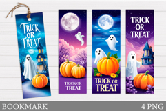 Halloween Bookmark Design. Halloween Ghost Bookmark Product Image 1