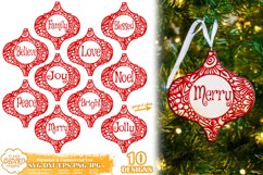 Arabesque Tile Ornament SVG | Christmas Ornament Bundle Product Image 1