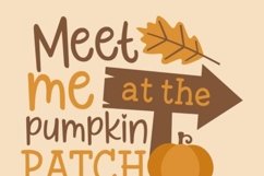 Meet me at the patch SVG, pumpkin autumn cut file Product Image 3