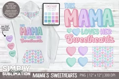 This Mama Loves Her Sweethearts Sublimation Png Designs Product Image 1