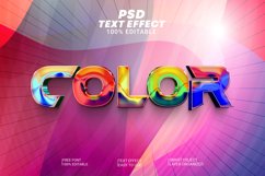 PSD Color 3d Text Effect Style Product Image 1
