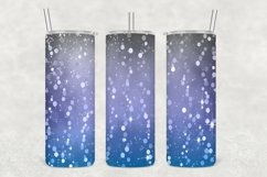 Blue Purples Glowing Glitter Tumbler Wrap Sublimation Product Image 1