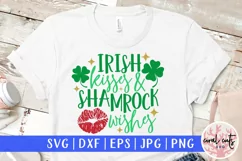 Irish kisses and shamrock wishes - St. Patrick's Day SVG EPS Product Image 1