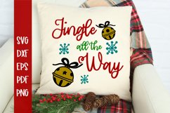 Jingle all the way Christmas SVG Product Image 1