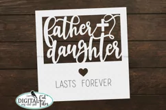 Daughter Fathers day card svg Card for dad svg Cricut cut Product Image 2