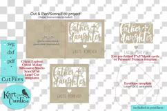 Daughter Fathers day card svg Card for dad svg Cricut cut Product Image 3