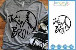 Baseball That's My Bro svg Brother Product Image 1