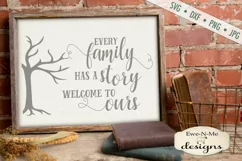 Every Family Has a Story - Family Tree - SVG DXF Files Product Image 1
