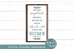 The most important work SVG, png, eps, sublimation printable Product Image 1