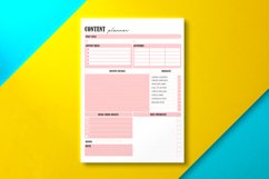 Social Media Content Planner Pink Product Image 1