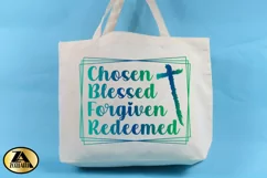 Chosen SVG PNG EPS DXF Blessed SVG Christian Quote SVG Product Image 2
