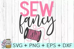 Sew Fancy SVG DXF PNG EPS Cutting Files Product Image 1