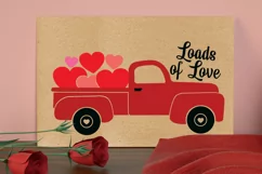 Loads Of Love, Valentine's Truck Svg Product Image 4