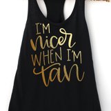 I'm Nicer When I'm Tan - Hand Lettered SVG Product Image 1
