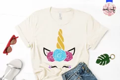 Cute Unicorn Face - Unicorn SVG EPS DXF PNG Product Image 2