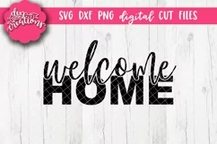 Welcome Home - SVG DXF PNG Cut files & Clipart Product Image 1