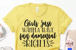 Girls just wanna have fun damental rights - Empowerment SVG Product Image 3
