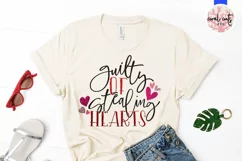 Guilty of stealing hearts - Love & Valentine SVG EPS DXF PNG Product Image 2