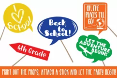 Back to School Photo Booth Props - SVG Cut Files and Clipart Product Image 3