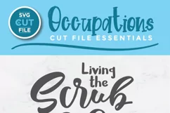 Nurse svg - a Scrub Life nurse svg file for crafters Product Image 2