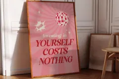 Investing In Yourself Quote - Positive Affirmation Print Product Image 1