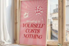 Investing In Yourself Quote - Positive Affirmation Print Product Image 3