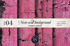 Cracked Pink Paint Wall | Grunge Texture Background Product Image 1