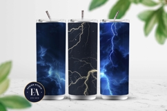 Lightning Bolt Digital paper, Thunderstorm pattern Product Image 2