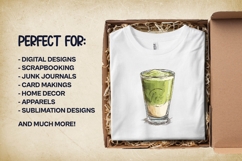 Tiramisu Matcha Latte Clipart 5 PNG Product Image 3