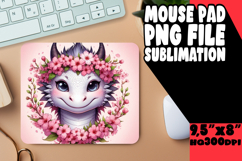 Cheerful MOUSE PAD Sublimation PNG, Dragon Product Image 1
