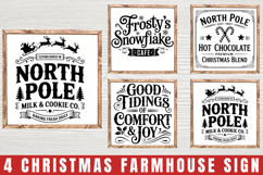 Christmas Sign Svg, Farmhouse Svg, Vintage Christmas Svg Product Image 1