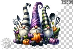 Halloween Kitchen Gnome Sublimation - Clipart PNG Design Product Image 1