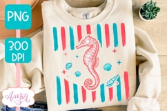 Retro Summer coastal T-shirt sublimation design Product Image 2