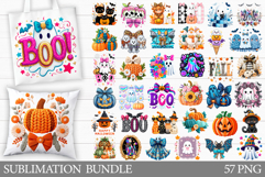 Halloween Sublimation Bundle. Fall T-Shirt Design Product Image 1