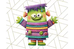 Colorful Halloween Clipart PNG, Cute Kids & Candy Clip Art Product Image 5