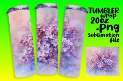 Vibrant Flower 20oz Tumbler Wrap Design Product Image 1