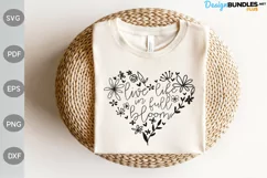 Live Life In Full Bloom SVG | Funny Girl SVG Design Product Image 1