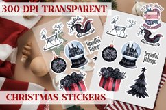 Christmas Sticker Sheet Gothic Dark Winter Holiday PNG Product Image 1