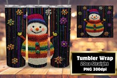 20oz Tumbler Design for Home Decor , Snowman Product Image 1